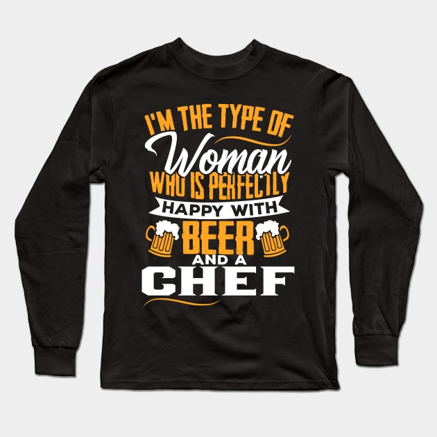 Chef's Wife Married Couple Gift Long Sleeve T-Shirt by Dolde08